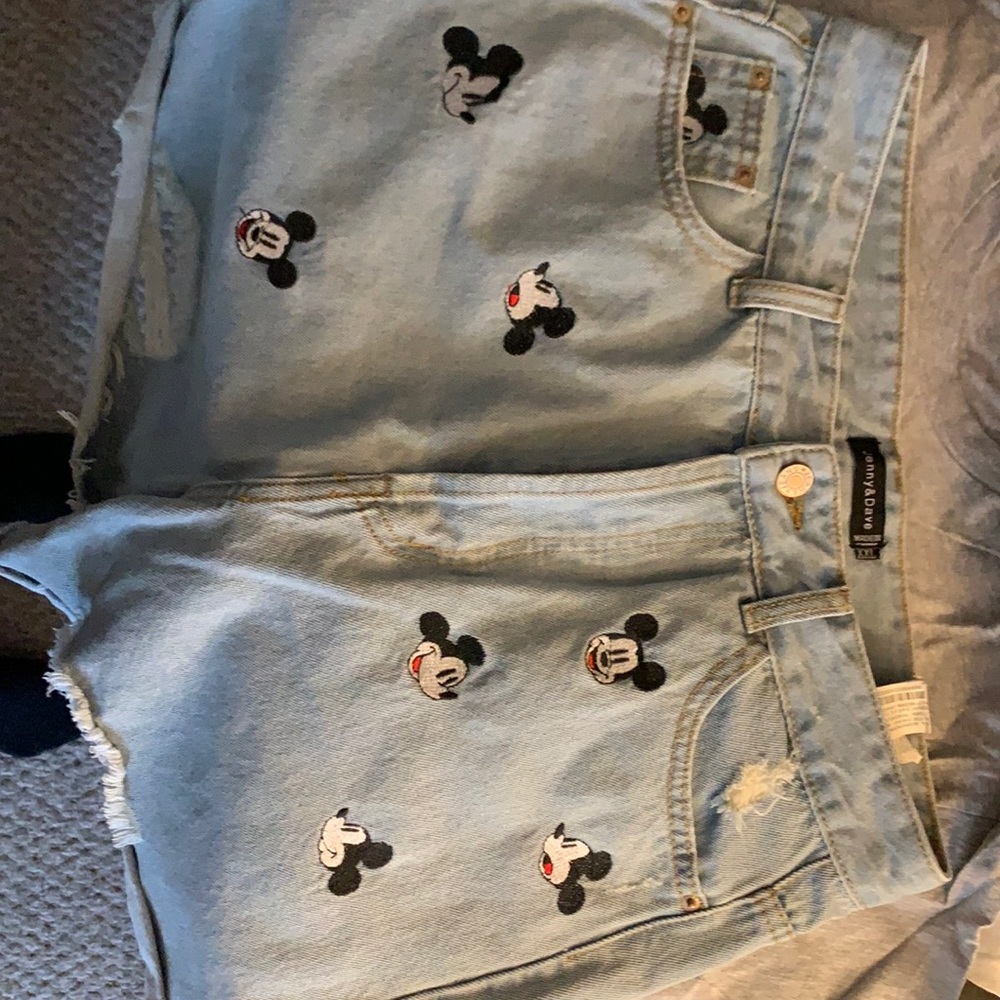 Mickey embroidered shorts